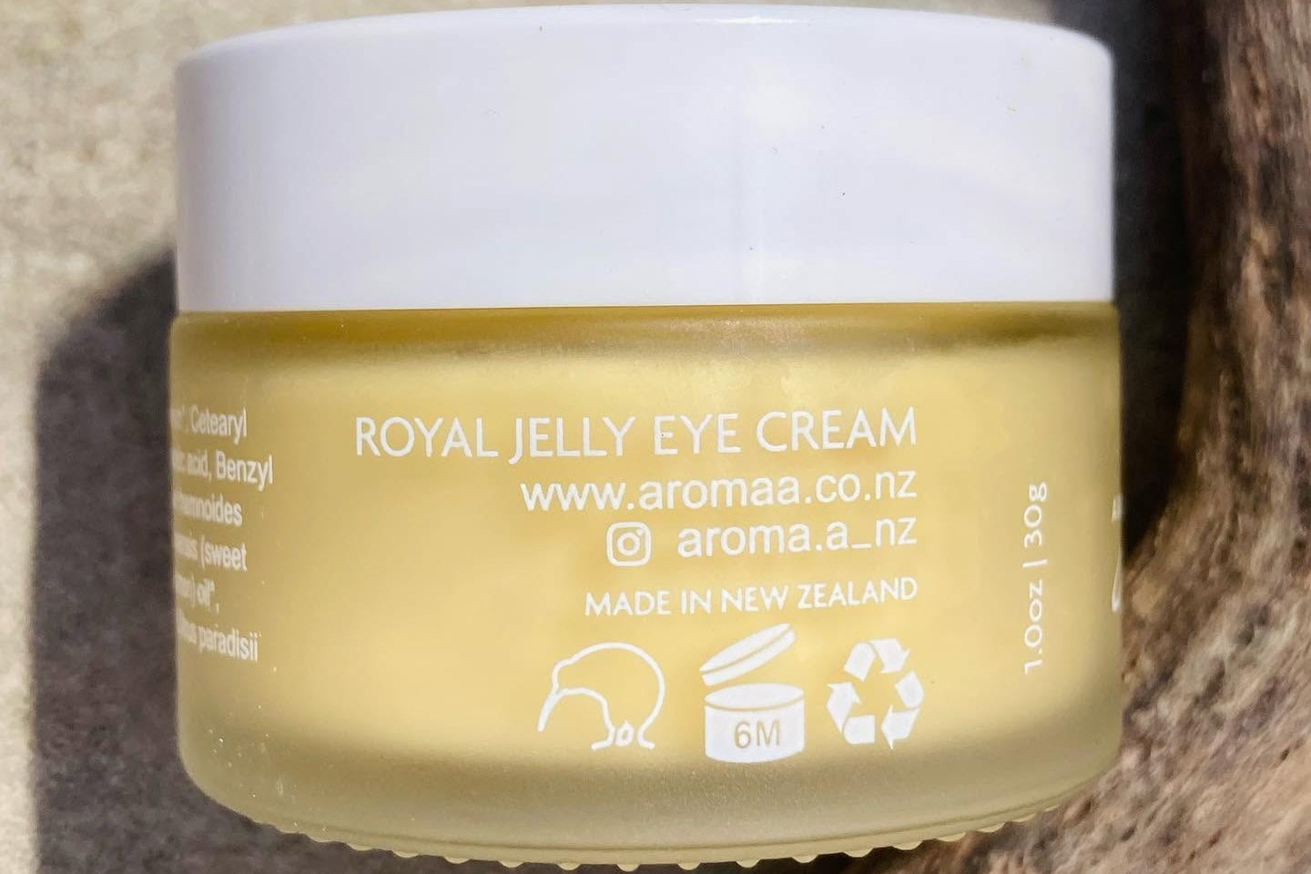 A jar of Royal Jelly Eye Cream by aroma.a.